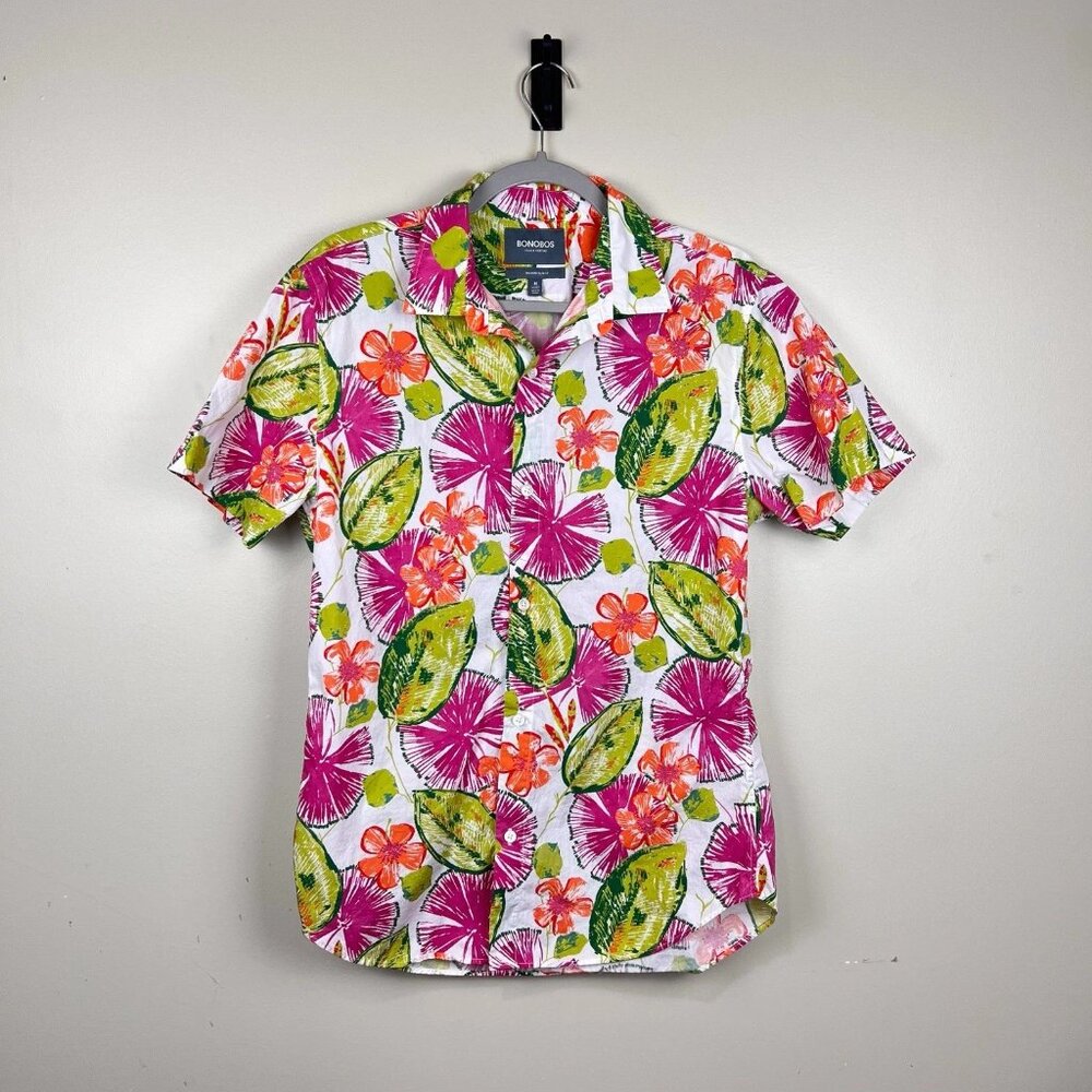 Bonobos Amalfi Premium Short Sleeve Button Up Shirt | M